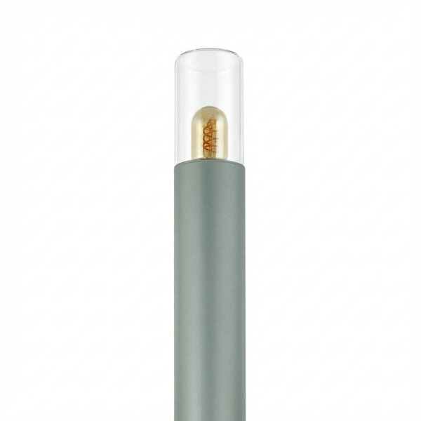 Borne déclairage RGB LED 80 cm IP44 Gris Blanc Acier inoxydable