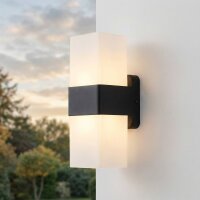 LED Außenlampe Up Down IP44 3000 K H: 20,5 cm blendarm