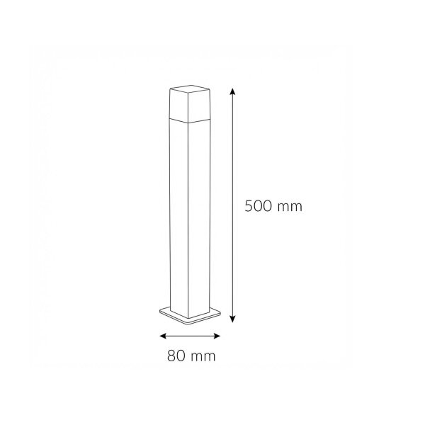 Pollerleuchte LED Aluminium 50 cm 10 W 900 lm IP44