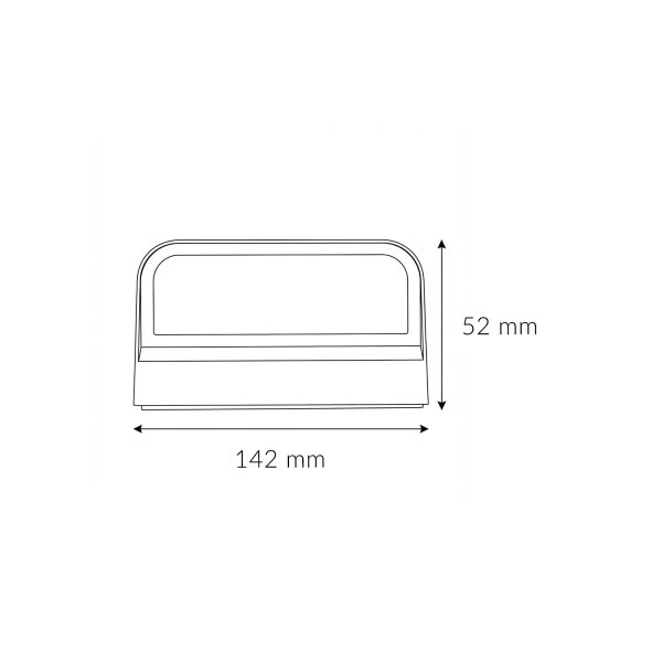 LED Wandleuchte außen IP54 8 W 900 lm 3000 K Anthrazit