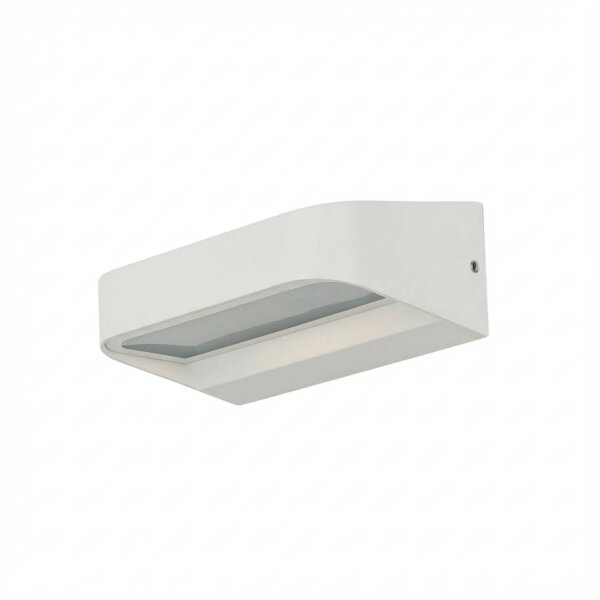 LED Außenleuchte Weiß Aluminium 8 W 900 lm IP44