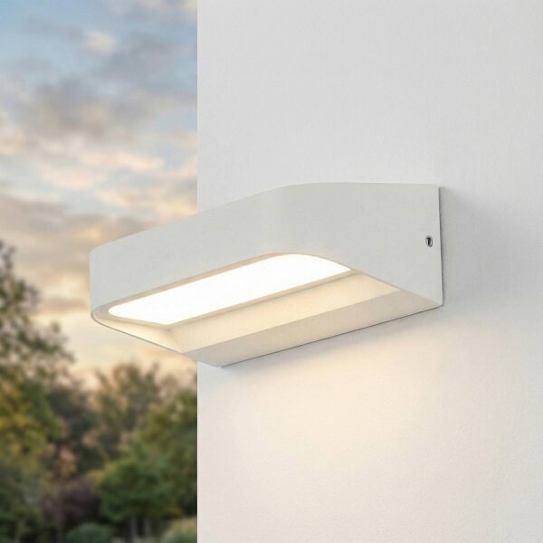Lampe dextérieur LED Blanc Aluminium L : 14,2 cm IP54
