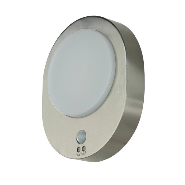 Applique LED extérieure en acier inoxydable avec détecteur de mouvement IP44