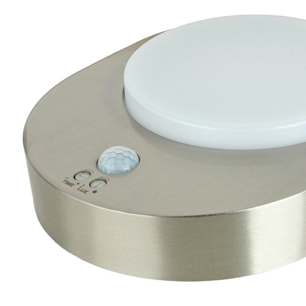 Applique LED extérieure en acier inoxydable avec détecteur de mouvement IP44