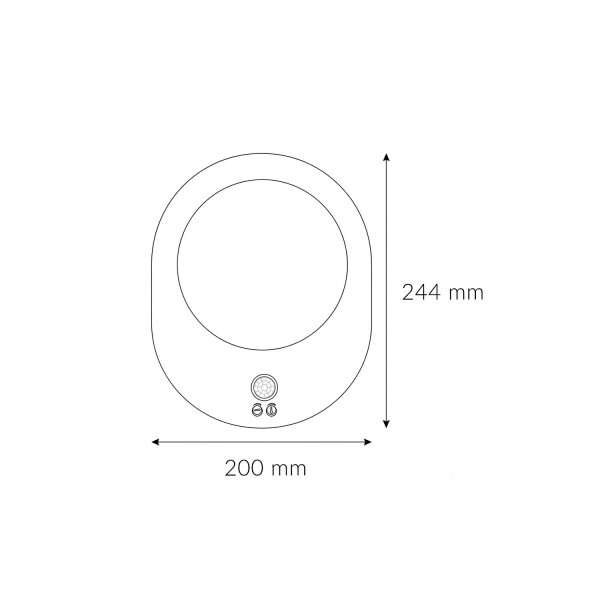 Applique LED extérieure en acier inoxydable avec détecteur de mouvement IP44