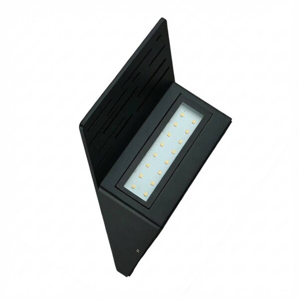 LED Außenwandleuchte IP44 Aluminium Glas 6 W 700 lm