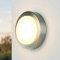 LED Wandlampe außen Edelstahl IP44 3000 K 850 lm 9 W