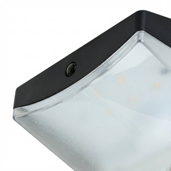 Lampe solaire LED à détecteur de mouvement blanc 3000 K L : 10,6 cm