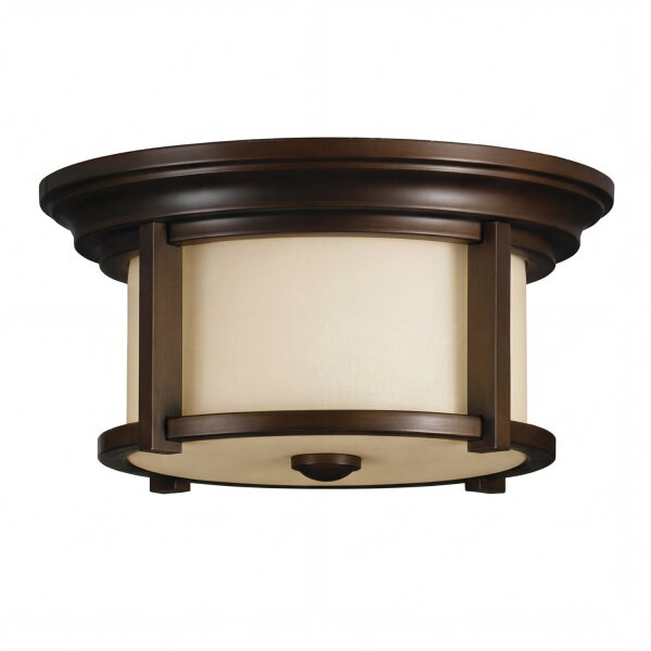 Deckenleuchte für Außen in Bronze Creme blendarm