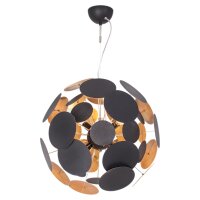 Suspension ronde D : 50 cm H : max. 120 cm Noir or