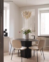 Pendelleuchte Rauchglas Metall B: 50 cm 8x G9 Modern