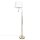 Lampadaire avec lampe de lecture 157 cm E27 + LED laiton blanc