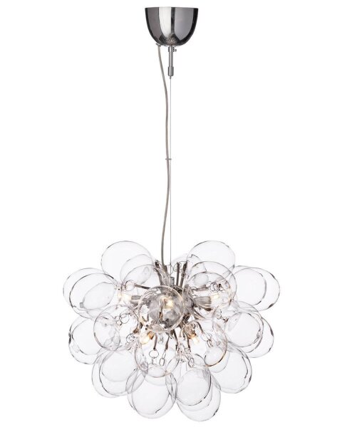 Hängeleuchte Glas Metall G9 50 cm breit H: max. 120 cm