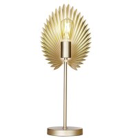 Tischleuchte Metall 55 cm hoch in Gold matt f&uuml;r E27