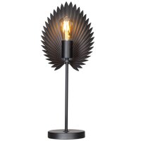 Lampe de table noir m&eacute;tal 55 cm E27 interrupteur...