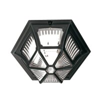 Plafonnier RORY noir aluminium IP44 extérieur