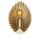 Wandleuchte Metall E27 H: 30 cm mit Schalter in Gold