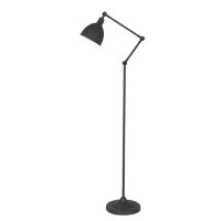 Lampadaire m&eacute;tal 147 cm noir E27 design...