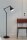 Lampadaire métal 147 cm noir E27 design rétro bras articulé