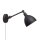 Applique avec câble et fiche métal E27 réglable articulations