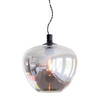 Lampe &agrave; suspendre verre E27 L : 28 cm H : max. 120 cm