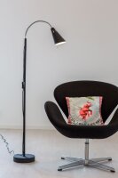 Petit lampadaire 140 cm E14 Noir Rétro Métal