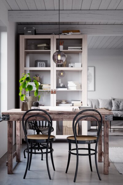 Suspension Abat-jour sphérique verre fumé 18 cm de large E27 Retro
