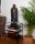 Lampe de table en bois E27 hauteur 75 cm noir brun foncé