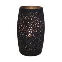 Lampe de table métal 26 cm de haut noir E27...