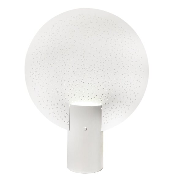 Tischlampe Weiß 50 cm hoch dekorativ Metall E27
