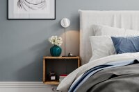 Spot Lampe Wand mit Stecker Kabel klein Weiß Metall...