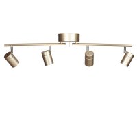 Deckenstrahler GU10 4-flammig l&auml;nglich 83 cm in Gold