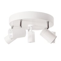 Deckenstrahler Wei&szlig; GU10 4-flammig klein &Oslash; 30 cm