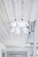 Deckenstrahler Weiß GU10 4-flammig klein Ø...