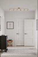 Strahler Metall GU10 verstellbar in Gold 124 cm lang Retro