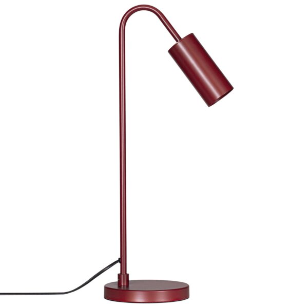 Schreibtischlampe Metall 51 cm hoch Dunkelrot GU10
