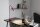 Schreibtischlampe Metall 51 cm hoch Dunkelrot GU10