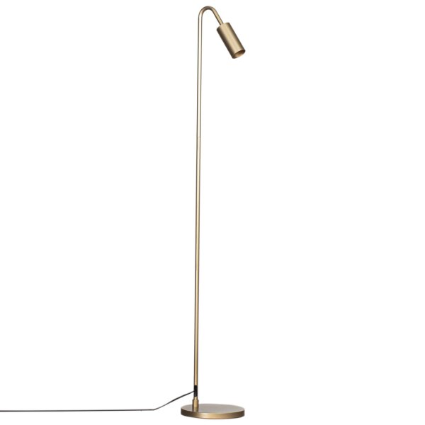 Petit lampadaire 146 cm en or GU10 métal rétro