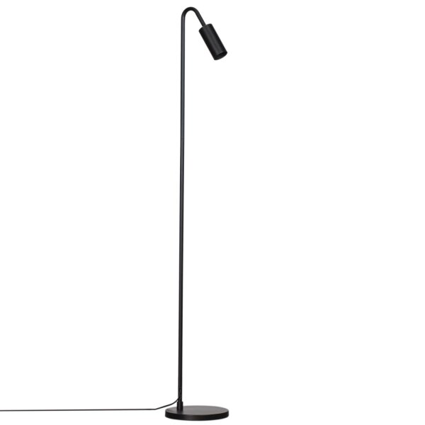 Stehleuchte Schwarz 146 cm klein Metall GU10 Retro