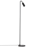 Lampadaire Noir 146 cm petit métal GU10 Retro