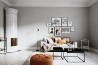 Lampadaire Noir 146 cm petit métal GU10 Retro