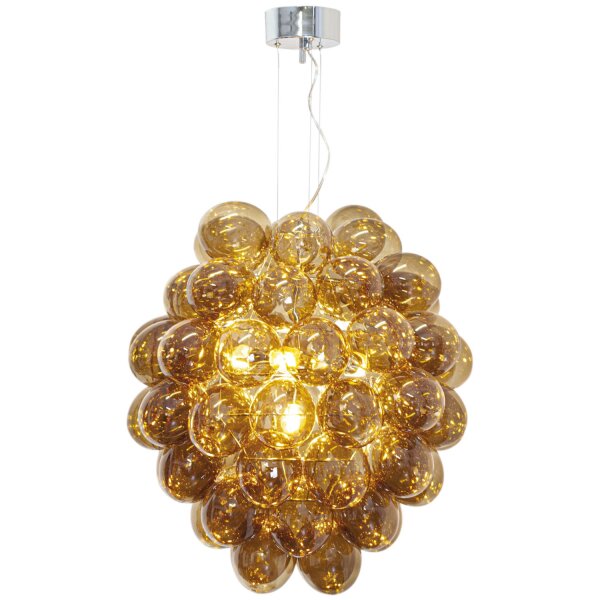 Pendelleuchte Rauchglas B: 64 cm H: max. 140 cm verstellbar