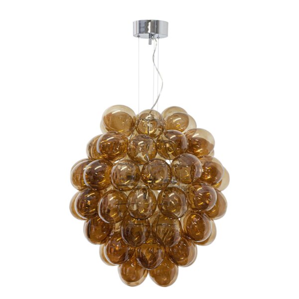 Pendelleuchte Rauchglas B: 64 cm H: max. 140 cm verstellbar