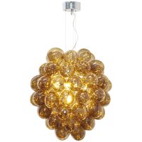 Pendelleuchte Rauchglas B: 64 cm H: max. 140 cm verstellbar