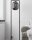 Lampadaire verre fumé métal pierre 150 cm design rétro E27