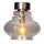 Deckenleuchte Rauchglas Metall 30 cm breit E27 klein