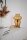Tischlampe Rauchglas Metall 40,6 cm hoch E27 Vintage Design