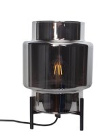 Lampe de table trépied 29 cm métal verre...