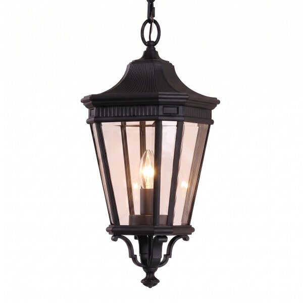 Außen Pendelleuchte CHARLES Schwarz Rustikal IP23