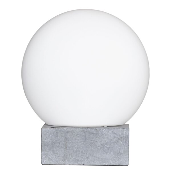 Tischleuchte Marmor Glas H: 35,5 cm Kugelschirm E27
